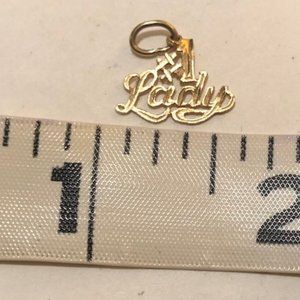 NWOT beautiful 14KT Gold Charm/Pendant - #1 Lady